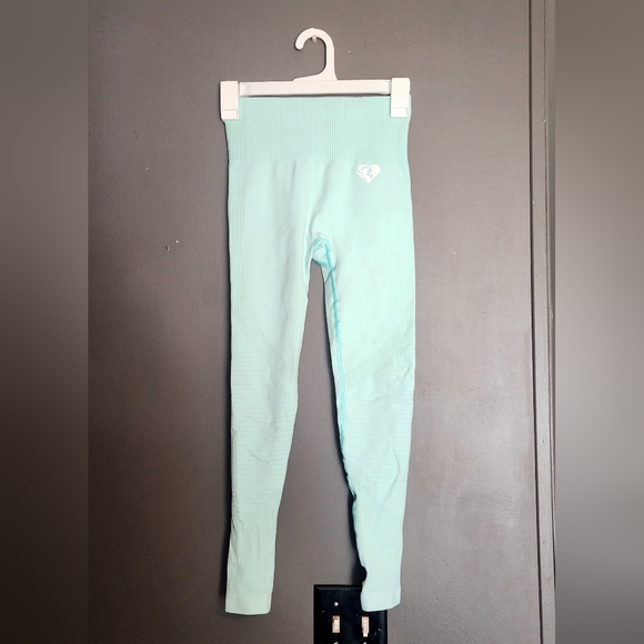 Womens best aqua blue power seamless leggings Athletic | athleisure compression - Picture 5 of 11